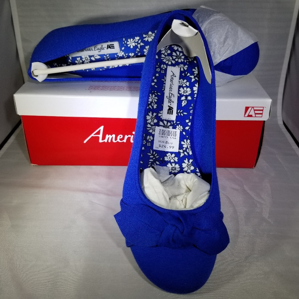American Eagle Ainsley Cobalt 8.5 Flat New in Box
